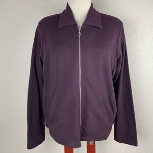 Norton Studio Purple Full Zip Jacket Size M EUC